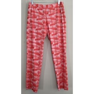 Hunter Bell Orange Red Brush Stroke Textured Pants